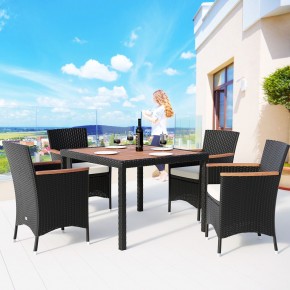 Комплект плетеной мебели  AFM-440 90x90 4Pcs Black (4+1) в Красноуральске - krasnouralsk.mebel24.online | фото