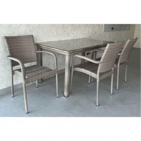 Комплект плетеной мебели T256C/Y376C-W85 Latte (4+1) + подушки на стульях в Красноуральске - krasnouralsk.mebel24.online | фото 2