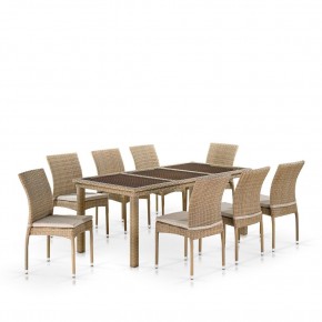 Комплект плетеной мебели T365/Y380B-W65 Light Brown (8+1) в Красноуральске - krasnouralsk.mebel24.online | фото 1