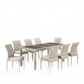 Комплект плетеной мебели T365/Y380C-W85 Latte (8+1) + подушки в Красноуральске - krasnouralsk.mebel24.online | фото 1