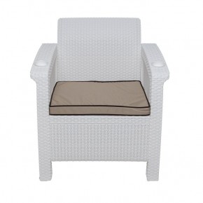 Комплект уличной мебели Yalta Premium Terrace Set (Ялта) белый (+подушки под спину) в Красноуральске - krasnouralsk.mebel24.online | фото 6