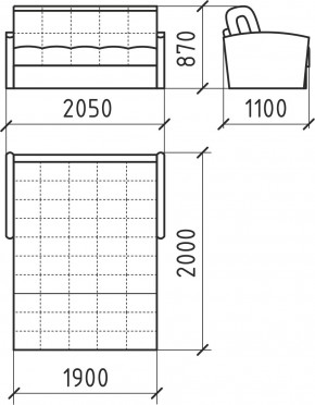 КОРАЛЛ 2 Диван БД 1800 в Красноуральске - krasnouralsk.mebel24.online | фото 5