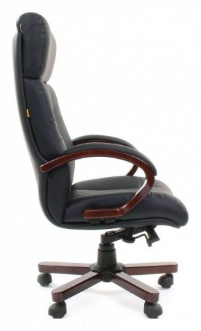 Кресло для руководителя Chairman 421 черный/орех темный, черный в Красноуральске - krasnouralsk.mebel24.online | фото 3