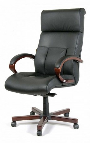 Кресло для руководителя Chairman 421 черный/орех темный, черный в Красноуральске - krasnouralsk.mebel24.online | фото 7
