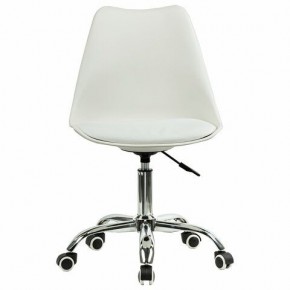 Кресло стул BRABIX "Eames MG-310 CH", хром, пластик белый, экокожа белая, 532923 в Красноуральске - krasnouralsk.mebel24.online | фото 1