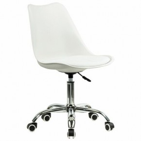 Кресло стул BRABIX "Eames MG-310 CH", хром, пластик белый, экокожа белая, 532923 в Красноуральске - krasnouralsk.mebel24.online | фото 2