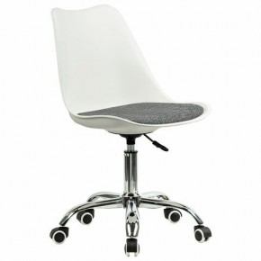 Кресло стул BRABIX "Eames MG-310 CH", хром, пластик белый, ткань серая, 532924 в Красноуральске - krasnouralsk.mebel24.online | фото 2