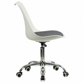Кресло стул BRABIX "Eames MG-310 CH", хром, пластик белый, ткань серая, 532924 в Красноуральске - krasnouralsk.mebel24.online | фото 3