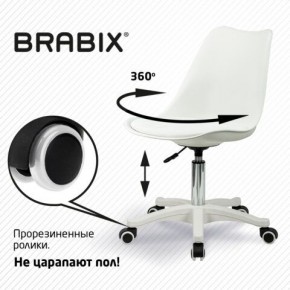 Кресло стул BRABIX "Eames MG-310 PL", пластик белый, экокожа белая, 532926 в Красноуральске - krasnouralsk.mebel24.online | фото 5