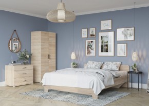 Кровать 1,6 VICTOR + основание (Сонома) в Красноуральске - krasnouralsk.mebel24.online | фото 4