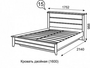 Кровать 1600 с ПМ София 15 в Красноуральске - krasnouralsk.mebel24.online | фото 3