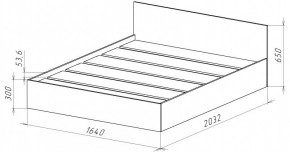 НИЦЦА-14 Кровать 1600 с настилом ЛДСП (НЦ.14) в Красноуральске - krasnouralsk.mebel24.online | фото 3