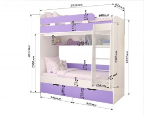 Кровать 2-х ярусная Юниор 5 в Красноуральске - krasnouralsk.mebel24.online | фото 2