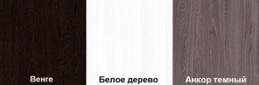 Кровать-чердак Пионер 1 (800*1900) Белое дерево, Анкор темный, Венге в Красноуральске - krasnouralsk.mebel24.online | фото 3