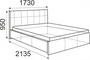 Кровать Лаура с латами Nice White 1400x2000 в Красноуральске - krasnouralsk.mebel24.online | фото 3