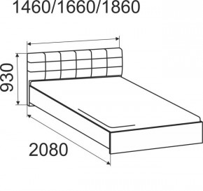 Кровать Лита с подъемным механизмом 1800*2000 в Красноуральске - krasnouralsk.mebel24.online | фото 3