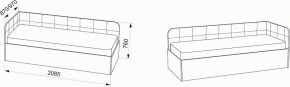 Кровать Зарина угловая Newtone light beige угол левый в Красноуральске - krasnouralsk.mebel24.online | фото 4