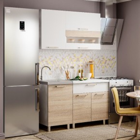 Кухня Айсбери 1,2 м (белый/дуб сонома) в Красноуральске - krasnouralsk.mebel24.online | фото