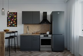 Кухонный гарнитур Антрацит 1000 (Стол. 38мм) в Красноуральске - krasnouralsk.mebel24.online | фото