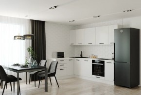 Кухонный гарнитур Белый Глянец 2600*1600 (Стол. 26мм) в Красноуральске - krasnouralsk.mebel24.online | фото