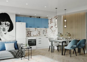 Кухонный гарнитур Капри 2550 (Стол. 38мм) в Красноуральске - krasnouralsk.mebel24.online | фото