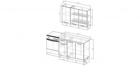 Кухонный гарнитур Меренга  1200 (Стол. 38мм) в Красноуральске - krasnouralsk.mebel24.online | фото 2