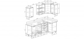 Кухонный гарнитур Меренга 2200*1000 (Стол. 26мм) в Красноуральске - krasnouralsk.mebel24.online | фото 2