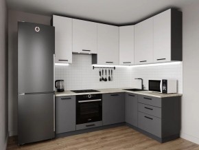 Кухонный гарнитур Меренга 2200*1600 h950 (Стол. 38мм) в Красноуральске - krasnouralsk.mebel24.online | фото 1