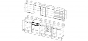 Кухонный гарнитур Меренга 3000 (Стол. 26мм) в Красноуральске - krasnouralsk.mebel24.online | фото 2