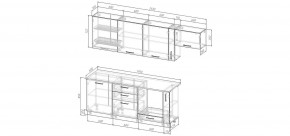 Кухонный гарнитур Ниагара 2550 (Стол. 38мм) в Красноуральске - krasnouralsk.mebel24.online | фото 2
