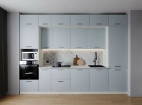 Кухонный гарнитур Смоки 3400 (Стол. 38мм) в Красноуральске - krasnouralsk.mebel24.online | фото