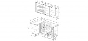 Кухонный гарнитур Старое Дерево 1000*1800 (Стол. 26мм) в Красноуральске - krasnouralsk.mebel24.online | фото 2