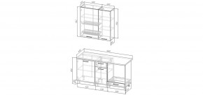 Кухонный гарнитур Старое Дерево 1600 h950 (Стол. 38мм) в Красноуральске - krasnouralsk.mebel24.online | фото 2