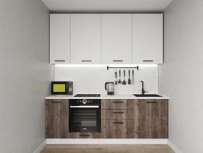 Кухонный гарнитур Старое Дерево 2200 h950 (Стол. 38мм) в Красноуральске - krasnouralsk.mebel24.online | фото