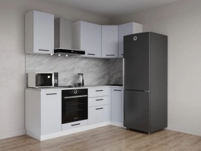 Кухонный гарнитур угловой Смоки 2200*1000 (Стол. 38 мм) в Красноуральске - krasnouralsk.mebel24.online | фото 1