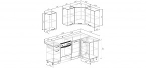 Кухонный гарнитур Умбра 2000*1200 (Стол. 38мм) в Красноуральске - krasnouralsk.mebel24.online | фото 2