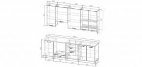 Кухонный гарнитур Умбра 2400 h950 (Стол. 26мм) в Красноуральске - krasnouralsk.mebel24.online | фото 2