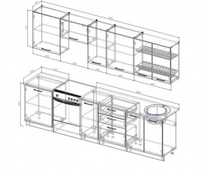 Кухонный гарнитур Вегас 3000 (Стол. 38мм) в Красноуральске - krasnouralsk.mebel24.online | фото 2