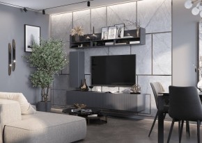 КВИНТА Гостиная 1600 (темно серый) в Красноуральске - krasnouralsk.mebel24.online | фото 1