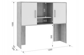 ЛАЙТ 2 Надстройка стола компьютерного (1200) в Красноуральске - krasnouralsk.mebel24.online | фото 2