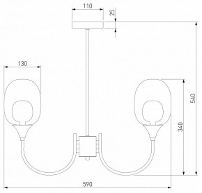 Люстра на штанге Eurosvet Spritz 70217/6 латунь в Красноуральске - krasnouralsk.mebel24.online | фото 5