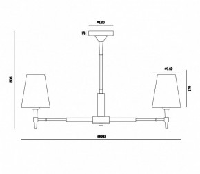 Люстра на штанге Maytoni Zaragoza H001CL-07BS в Красноуральске - krasnouralsk.mebel24.online | фото 4