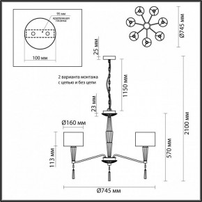 Люстра на штанге Odeon Light Latte 5403/7 в Красноуральске - krasnouralsk.mebel24.online | фото 8