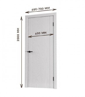 Межкомнатная дверь Bolivar Каньон браун (комплект) 600 в Красноуральске - krasnouralsk.mebel24.online | фото