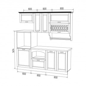 МИЛАНО Кухонный гарнитур 2,0 м Компоновка №3 в Красноуральске - krasnouralsk.mebel24.online | фото 6