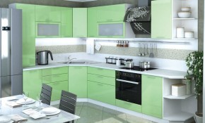 Модульная кухня Ксения Олива в Красноуральске - krasnouralsk.mebel24.online | фото 1