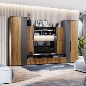 МОНИКА Гостиная 3400 (темно серый) в Красноуральске - krasnouralsk.mebel24.online | фото 1