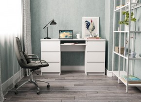 МОРИ МС-2 Стол 6 ящиков (белый) в Красноуральске - krasnouralsk.mebel24.online | фото