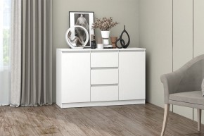 МС "Хилтон" Комод №4 1200 (белый текстурный) в Красноуральске - krasnouralsk.mebel24.online | фото