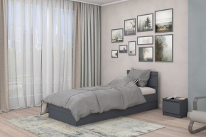 МС "Хилтон" Кровать 0,9 (графит) в Красноуральске - krasnouralsk.mebel24.online | фото